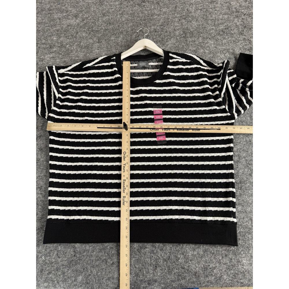 Berkley Jensen Sweater Womens 2XL Crew Neck Sweatshirt XXL Striped Textured N282 - Picture 7 of 10